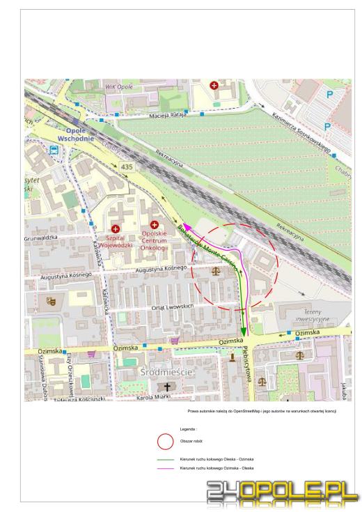 Zmiany w organizacji ruchu w rejonie Centrum Usług Publicznych w Opolu