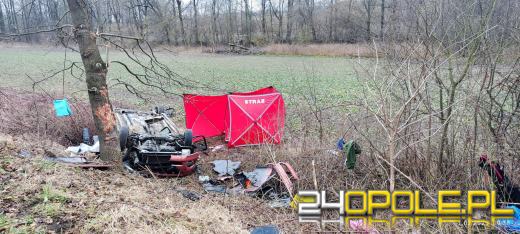 Tragiczny wypadek w powiecie nyskim - nie żyją dwie osoby