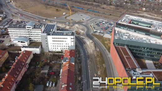 Przebudowa drogi wokół CUP. Sprawdziliśmy jak przebiegają prace budowlane