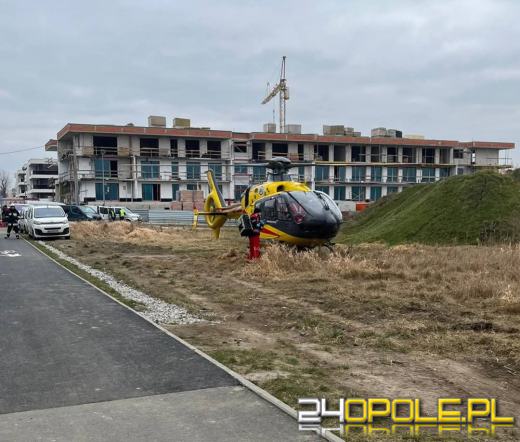 Wypadek na budowie w Opolu- Szczepanowicach. Pracownik spadł z wysokości