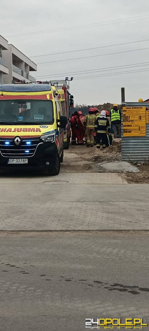 Wypadek na budowie w Opolu- Szczepanowicach. Pracownik spadł z wysokości