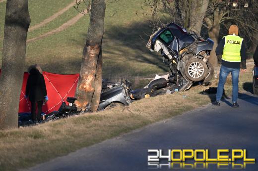 Tragiczny wypadek pod Nysą. Nie żyją cztery osoby (Aktualizacja)