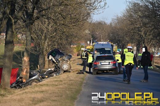 Tragiczny wypadek pod Nysą. Nie żyją cztery osoby (Aktualizacja)