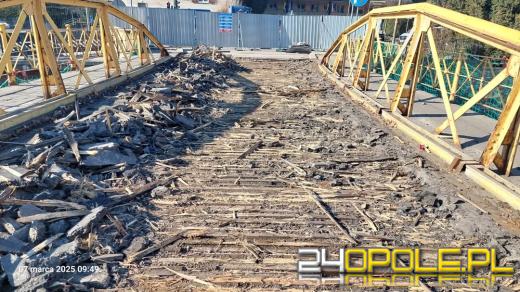 Trwa remont "żółtego mostku" w Opolu