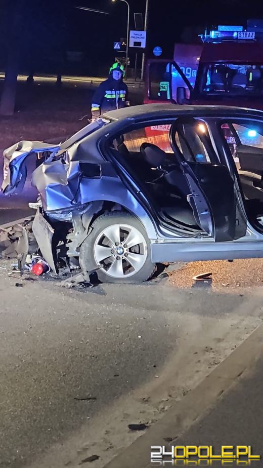 Wypadek w miejscowości Kup. Trzy osoby trafiły do szpitala