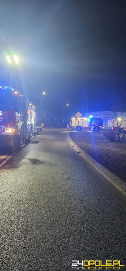 Wypadek w miejscowości Kup. Trzy osoby trafiły do szpitala