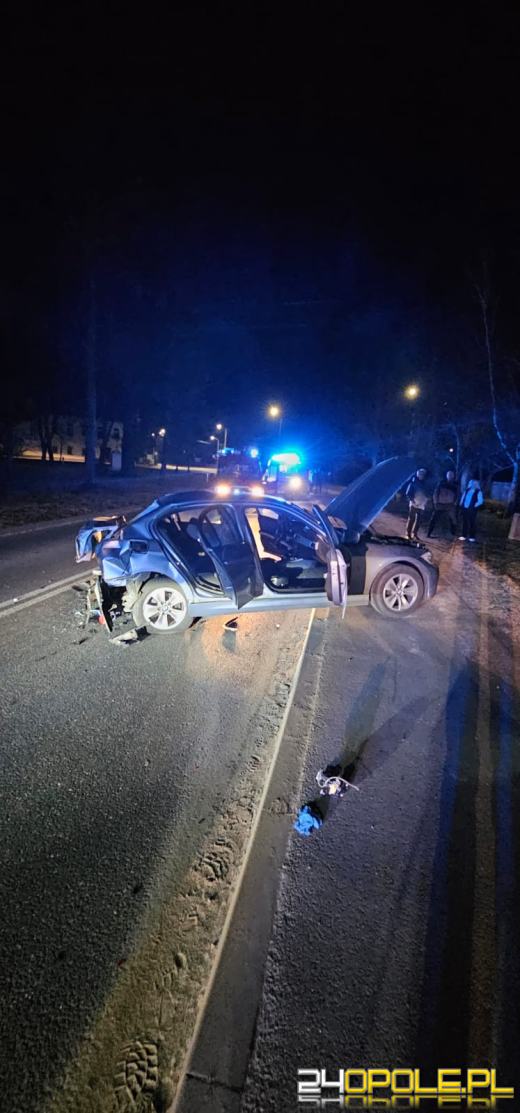 Wypadek w miejscowości Kup. Trzy osoby trafiły do szpitala