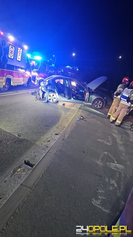 Wypadek w miejscowości Kup. Trzy osoby trafiły do szpitala