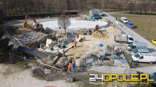 Coraz bliżej otwarcia. Trwa budowa Wodnego Placu Zabaw w Opolu
