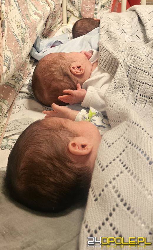 Trojaczki urodzone w tym roku w Klinicznym Centrum w Opolu - opuściły szpital