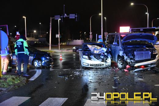 Wypadek na skrzyżowaniu Sosnkowskiego i Horoszkiewicza w Opolu