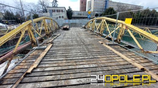 Remont Mostu Zamkowego w Opolu. Prace przebiegają zgodnie z planem