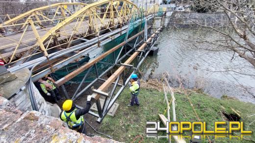 Remont Mostu Zamkowego w Opolu. Prace przebiegają zgodnie z planem