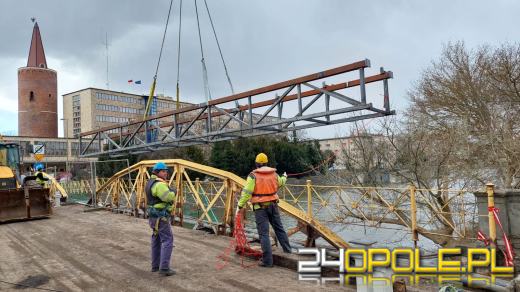 Remont Mostu Zamkowego w Opolu. Prace przebiegają zgodnie z planem