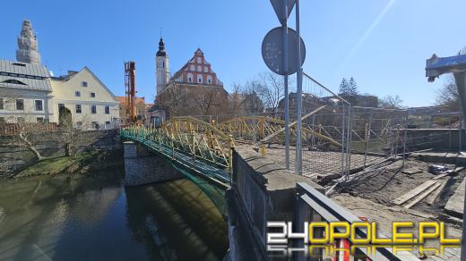 Remont Mostu Zamkowego w Opolu. Prace przebiegają zgodnie z planem