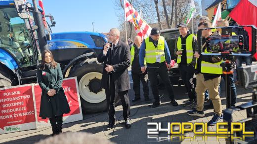 Rolnicy przejęli ulice Opola. Protest przeciwko działaniom KOWR