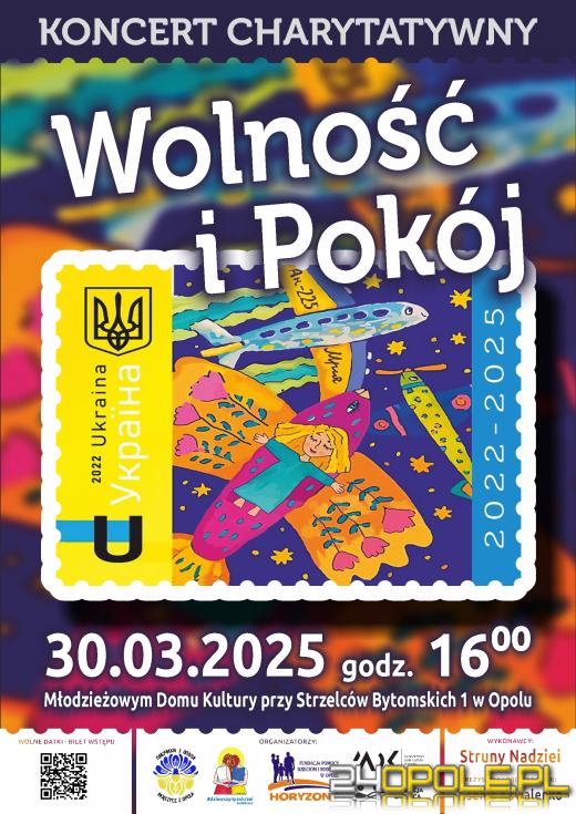 Koncert "Wolność i Pokój" w Opolu. Sztuka i wsparcie dla walczącej Ukrainy  