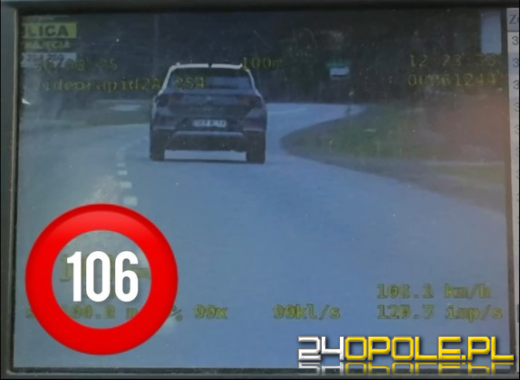 106 km na godzinę przy ograniczeniu do 50. Kierowca zarobił 20 punktów karnych (VIDEO)