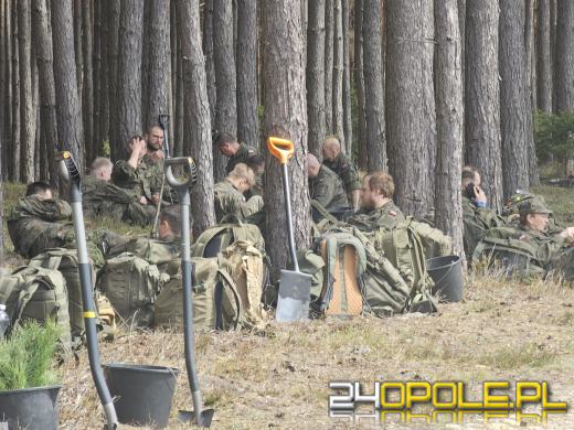 Żołnierze i leśnicy wspólnie sadzą lasy pod Opolem