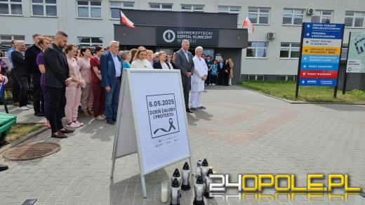 W hołdzie dla zamordowanego lekarza i przeciwko narastającej agresji wobec medyków