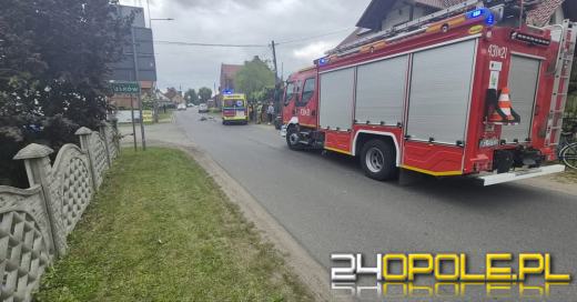 Potrącenie rowerzysty w Kraskowie w powiecie kluczborskim