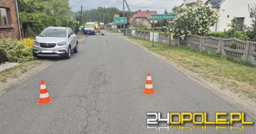 Potrącenie rowerzysty w Kraskowie w powiecie kluczborskim