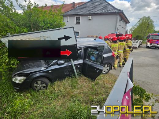 Wypadek na ul. Elektryków w Opolu. Jedna osoba w szpitalu