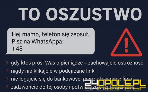 Podszył się pod syna i wyłudził 5000 zł. Policja apeluje o czujność!