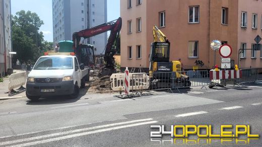 Trwa przebudowa ulicy Łąkowej. Utrudnienia w ruchu i ruch wahadłowy