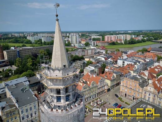 Remont wieży Ratuszowej w Opolu. Zobacz efekty renowacji