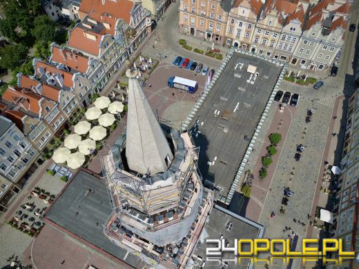 Remont wieży Ratuszowej w Opolu. Zobacz efekty renowacji