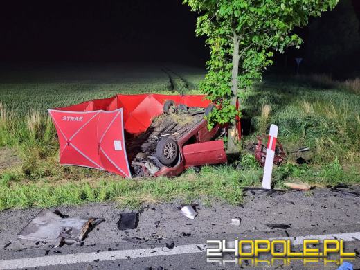Tragiczny wypadek na DK38 pod Karchowem. Nie żyje jedna osoba, dwie są w szpitalu
