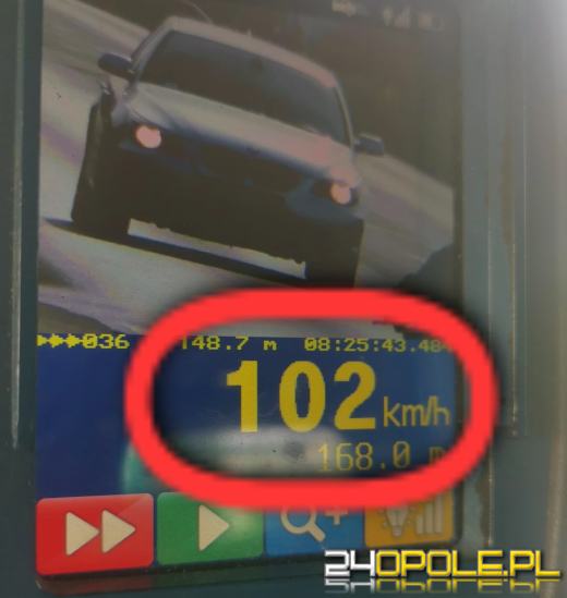 Pędził BMW 102 km/h w terenie zabudowanym