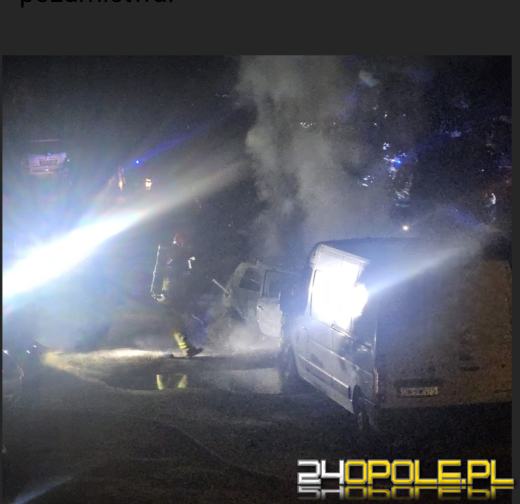 Nocny pożar samochodów w Opolu. Spłonęły cztery pojazdy