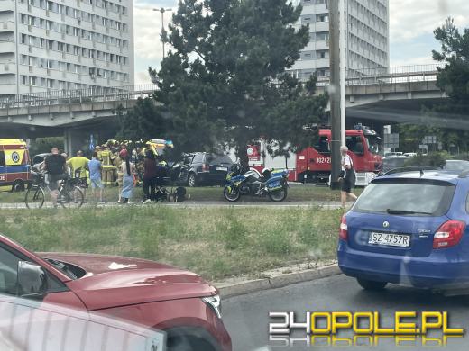 Zderzenie dwóch samochodów osobowych na Nysy Łużyckiej (Aktualizacja)