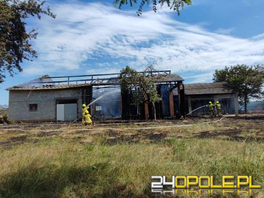 Groźny pożar w miejscowości Odcinek - dwie osoby poszkodowane