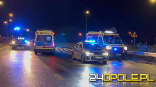 Groźny wypadek na obwodnicy Opola - BMW dachowało 