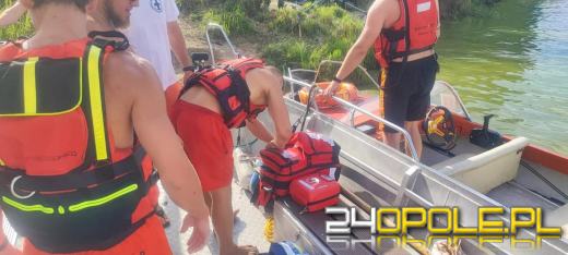 Dwukrotna akcja ratunkowa nad Jeziorem Nyskim - ratownicy mieli pełne ręce pracy