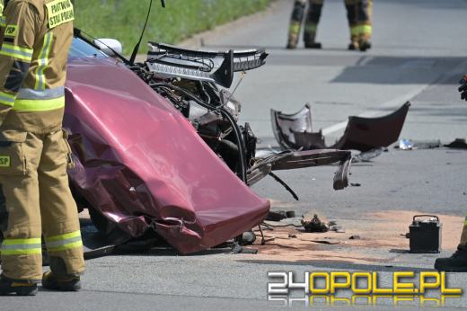 Wypadek na ul. Sosnkowskiego w Opolu. Dwie osoby poszkodowane