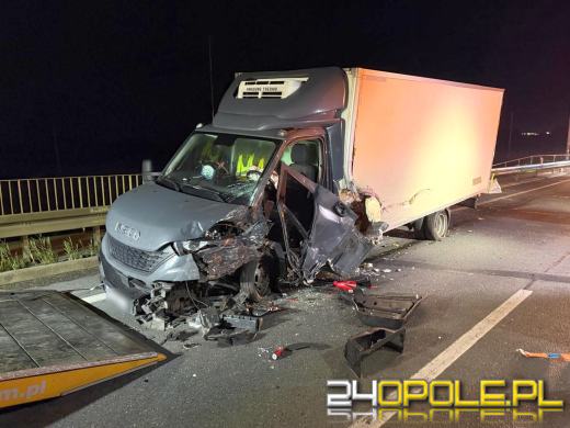 Wypadek na obwodnicy Opola. Dwóch kierowców trafiło do szpitala
