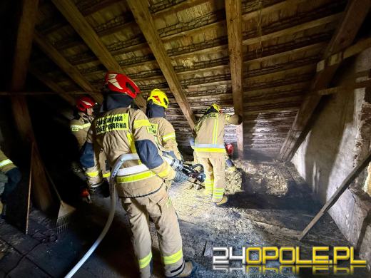 Dwa pożary jednego wieczoru w powiecie kluczborskim 