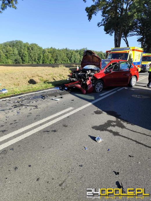 Jastrzygowice: Dwa auta zderzyły się ze sobą. Jedna ofiara śmiertelna(AKTUALIZACJA)