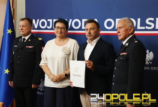 Nowe wozy dla OSP z Opolszczyzny poszkodowanych w powodzi