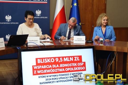 Nowe wozy dla OSP z Opolszczyzny poszkodowanych w powodzi