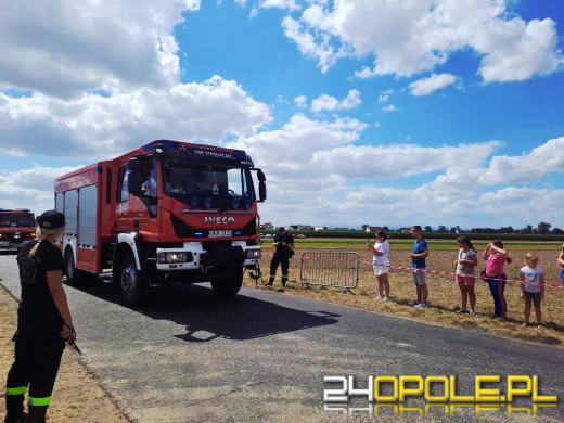 Charytatywny Konwój Strażacki z Głogówka dotarł do Kórnicy