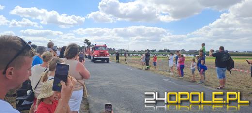 Charytatywny Konwój Strażacki z Głogówka dotarł do Kórnicy