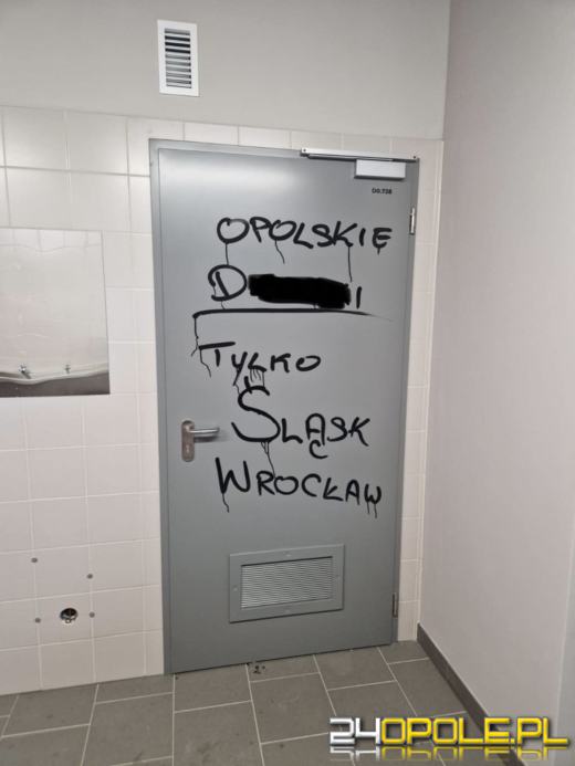 Pamiątka po meczu z Wrocławiem - zdewastowane toalety stadionowe