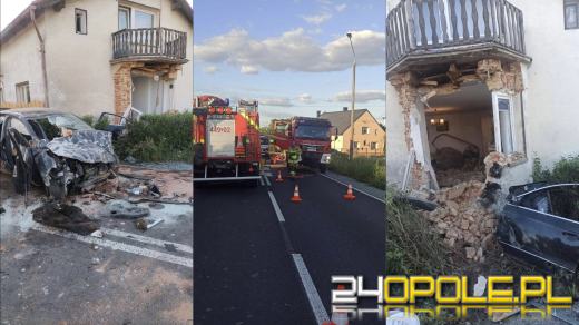 Poważny wypadek w Ściborowicach. 25-latek trafił śmigłowcem do szpitala