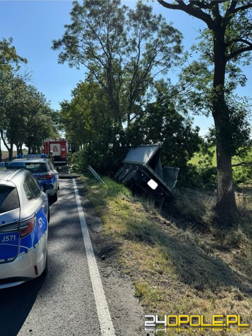 Wypadek na DK42 pod Domaszowicami. Droga zablokowana