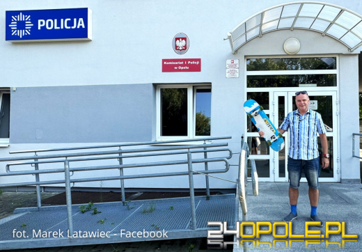 Unikatowa deskorolka znów w rękach właściciela. Udana akcja policji